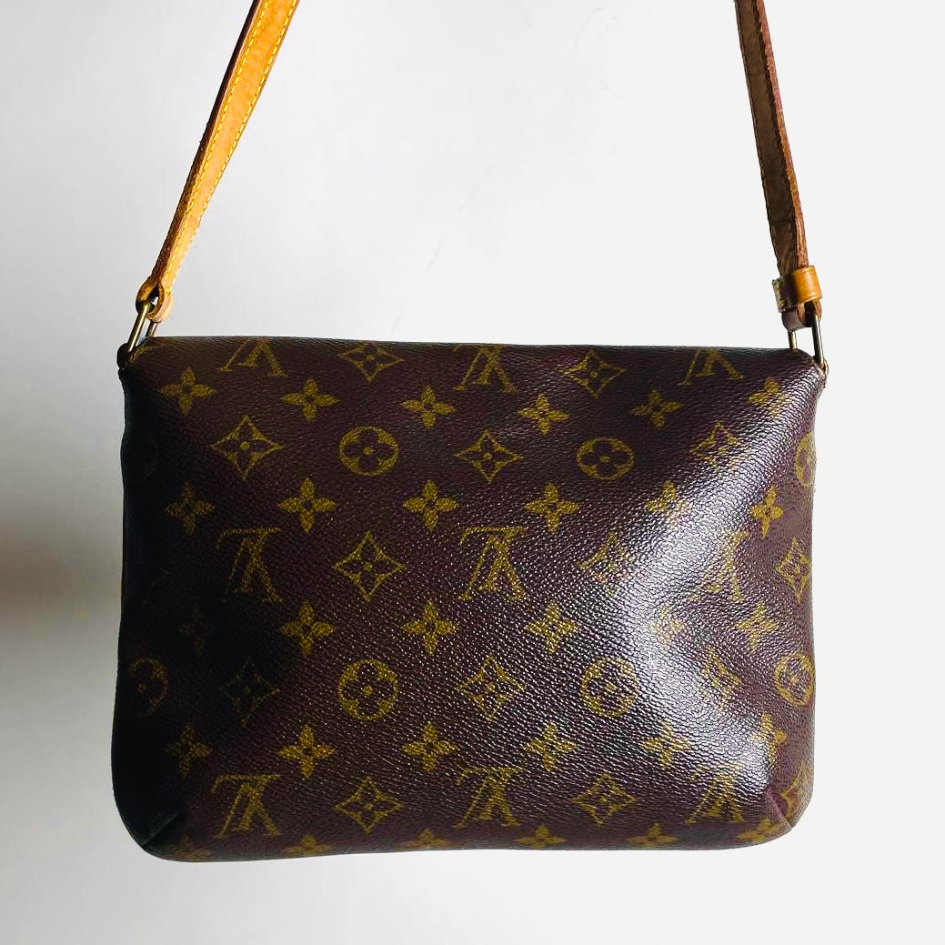 Louis Vuitton LV Musette Tango Flap Monogram Logo GHW Shoulder Sling Bag