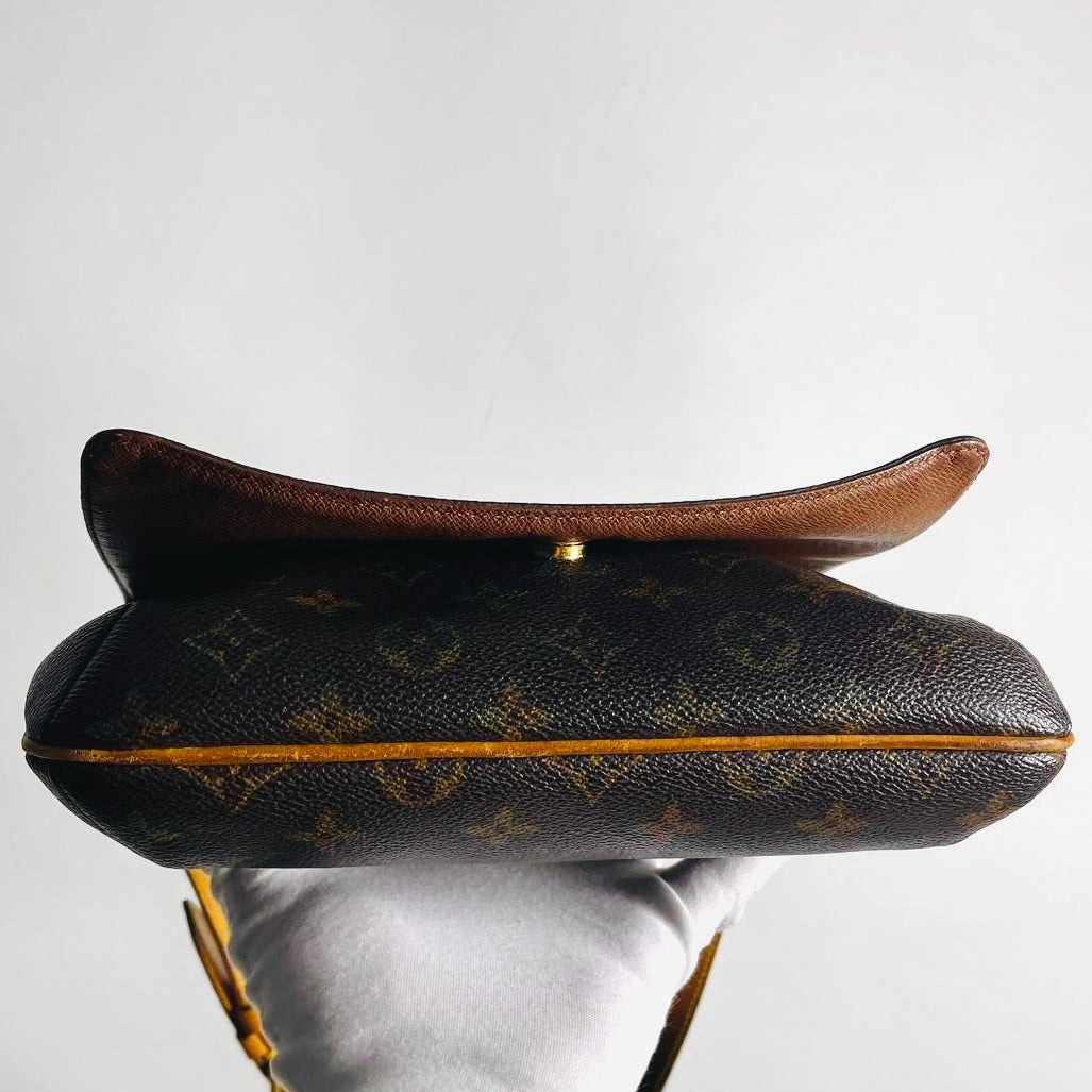 Louis Vuitton LV Musette Tango Flap Monogram Logo GHW Shoulder Sling Bag