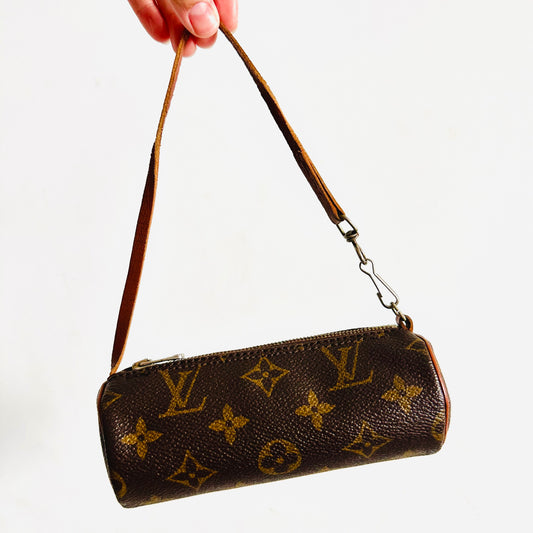 Louis Vuitton LV Monogram Logo GHW Papillon Roller Pochette Accessories Accessoires Shoulder Bag