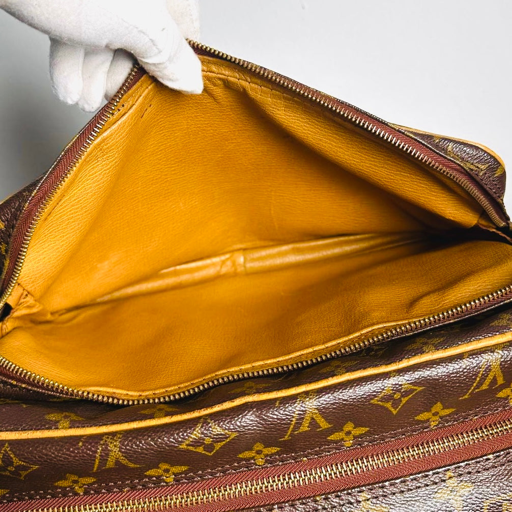 Louis Vuitton LV Nile Reporter Monogram Logo GHW Camera Messenger Shoulder Sling Bag