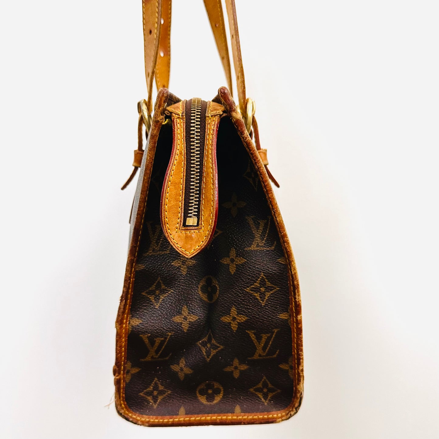 Louis Vuitton LV Popincourt Haut Monogram Logo GHW Shoulder Shopper Zip Tote Bag