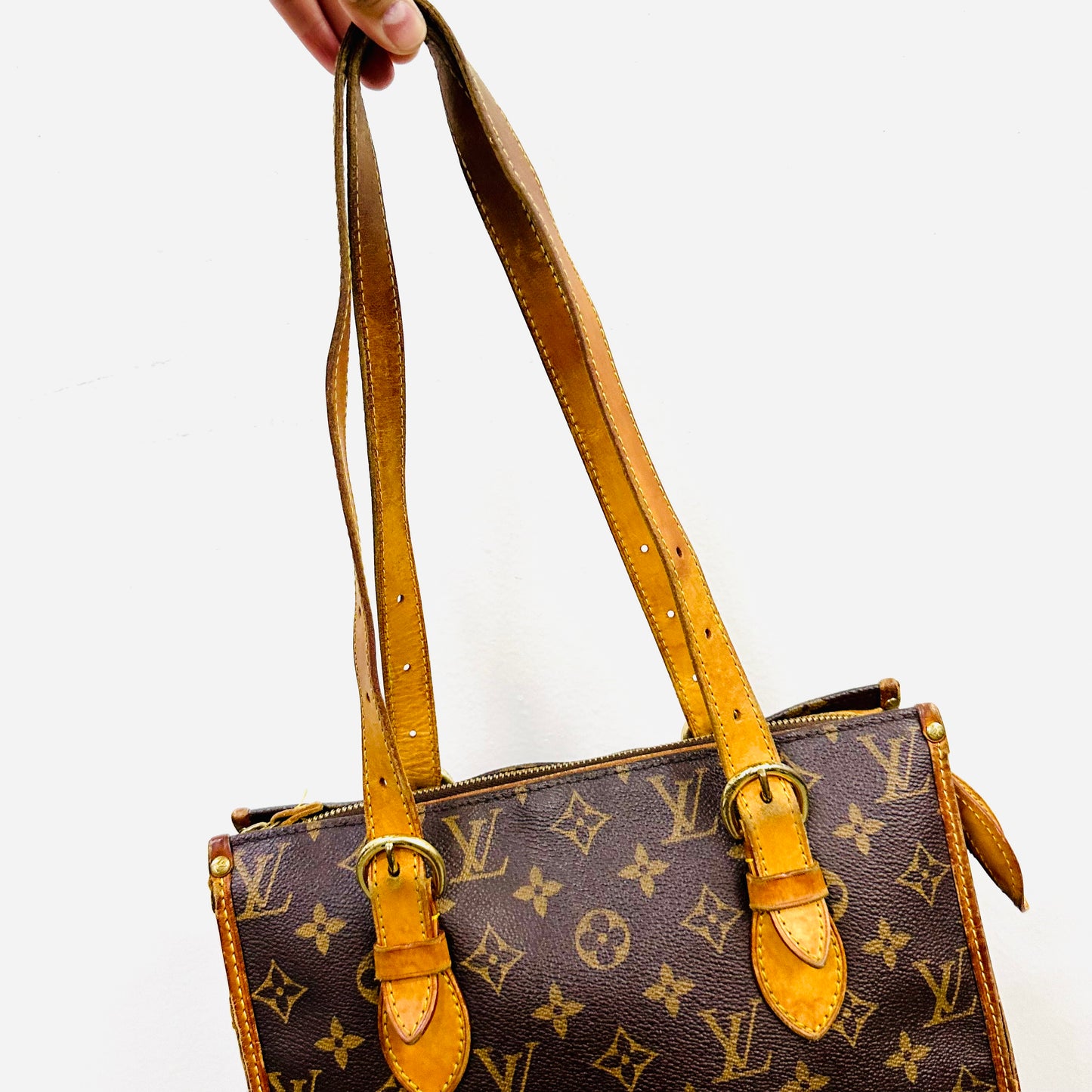 Louis Vuitton LV Popincourt Haut Monogram Logo GHW Shoulder Shopper Zip Tote Bag