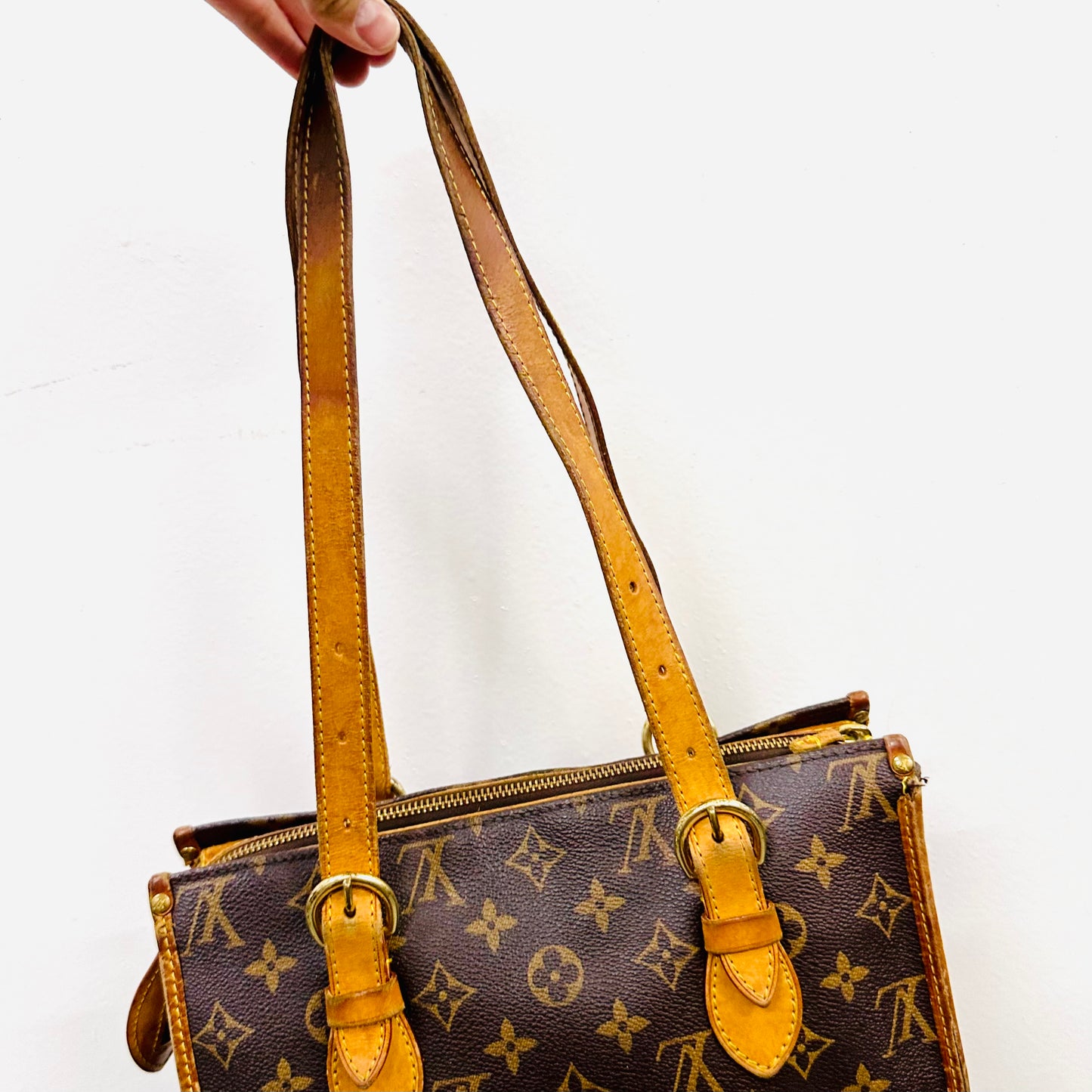 Louis Vuitton LV Popincourt Haut Monogram Logo GHW Shoulder Shopper Zip Tote Bag