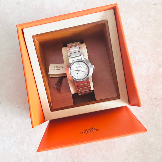 Hermes Nomade Stainless Steel Monogram Logo Automatic 28MM Watch