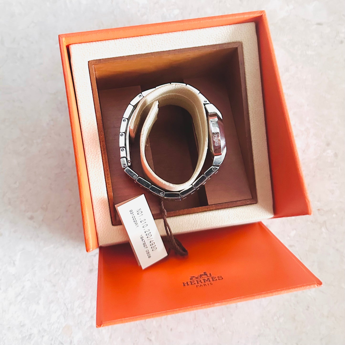 Hermes Nomade Stainless Steel Monogram Logo Automatic 28MM Watch