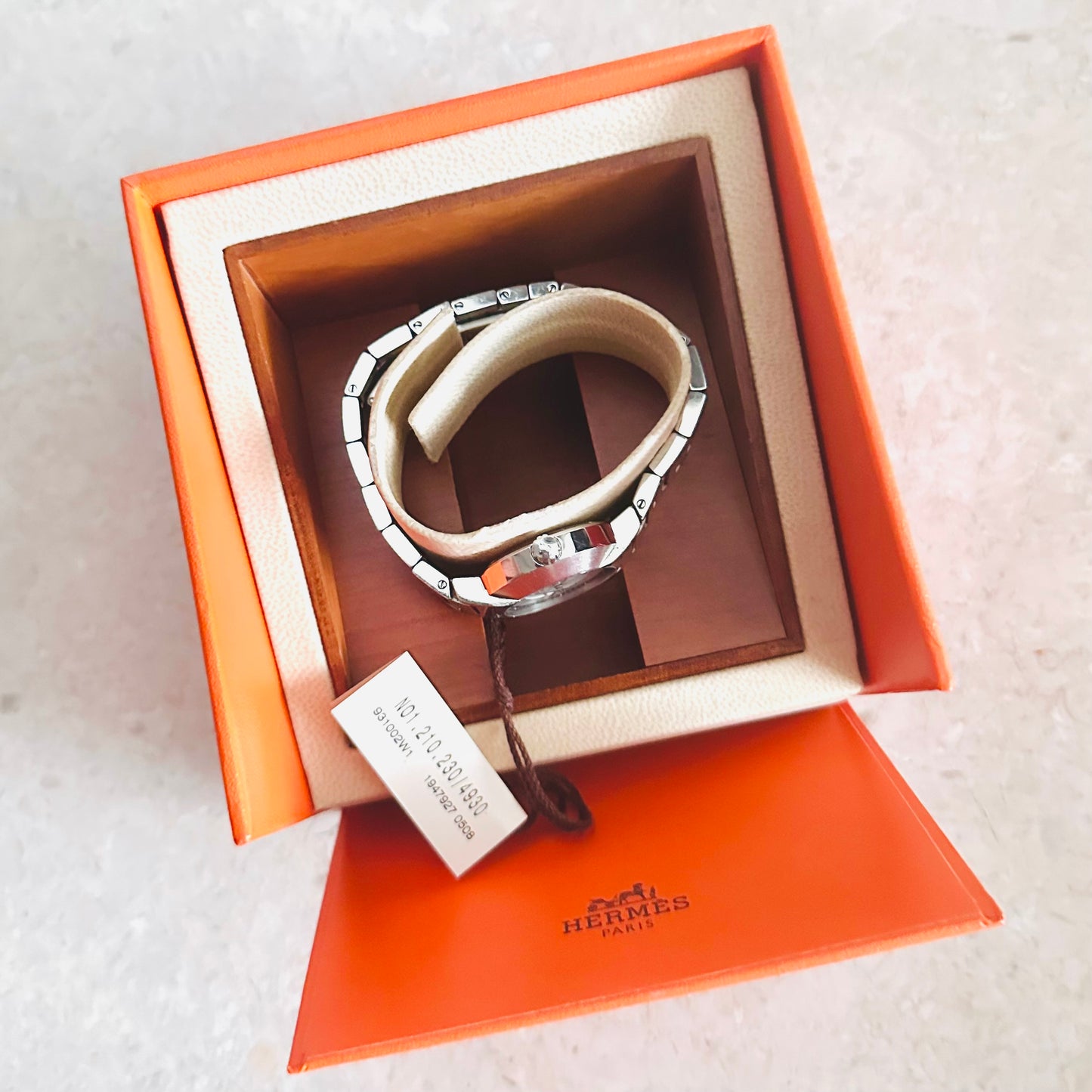 Hermes Nomade Stainless Steel Monogram Logo Automatic 28MM Watch