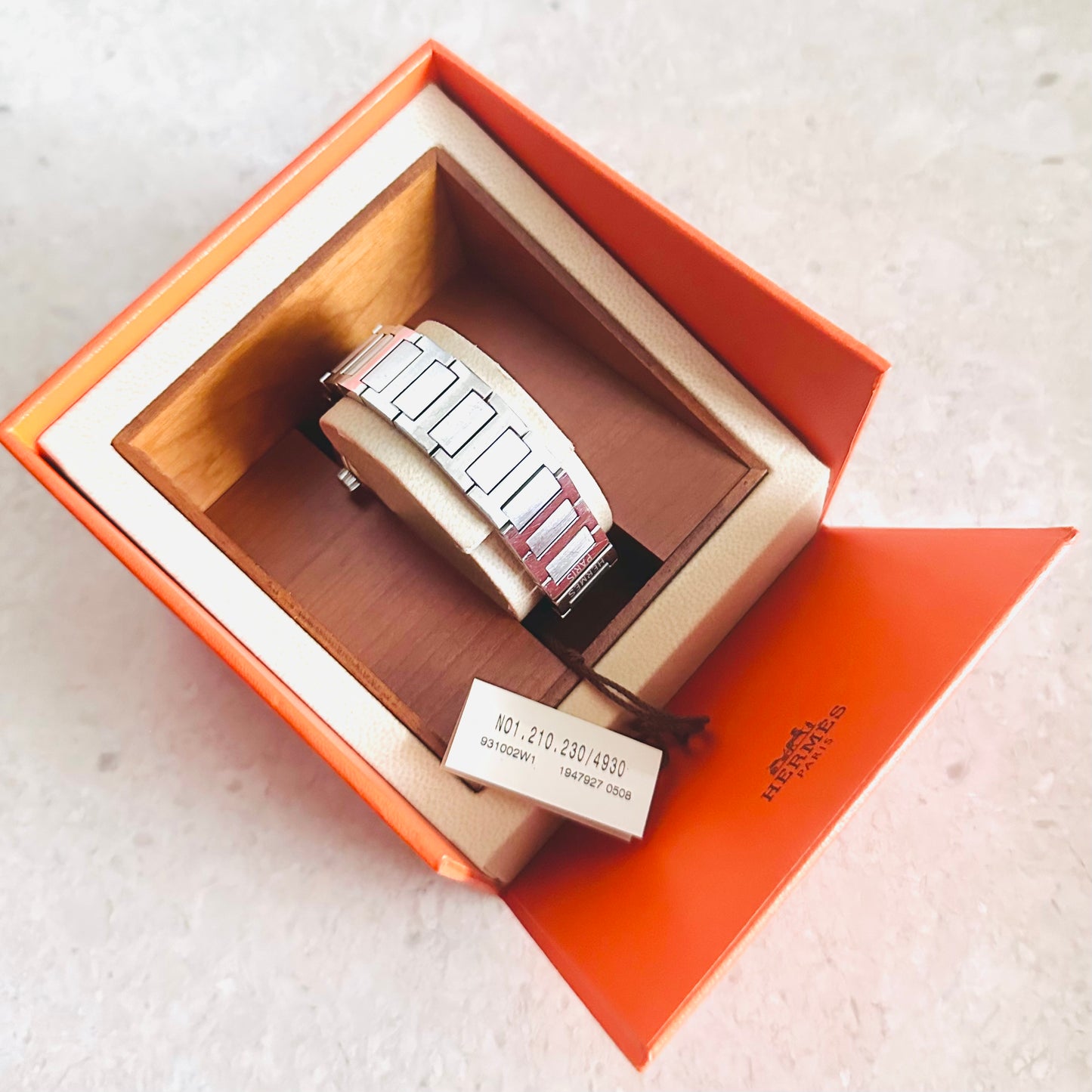 Hermes Nomade Stainless Steel Monogram Logo Automatic 28MM Watch