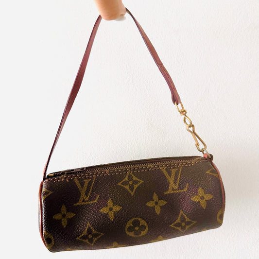 Louis Vuitton LV Papillon Roller Monogram Logo GHW Pochette Accessories Accessoires Shoulder Bag