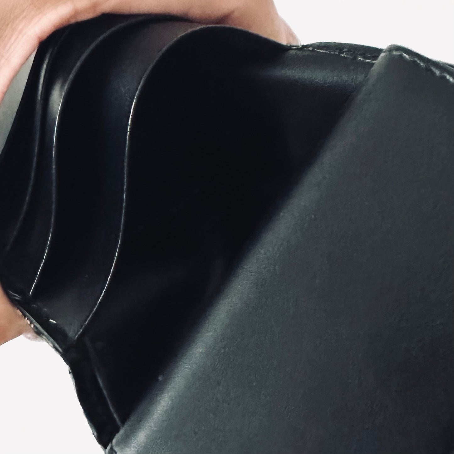 Christian Dior CD Black Saddle Lotus Oblique Monogram Logo Flap Trifold Compact Wallet