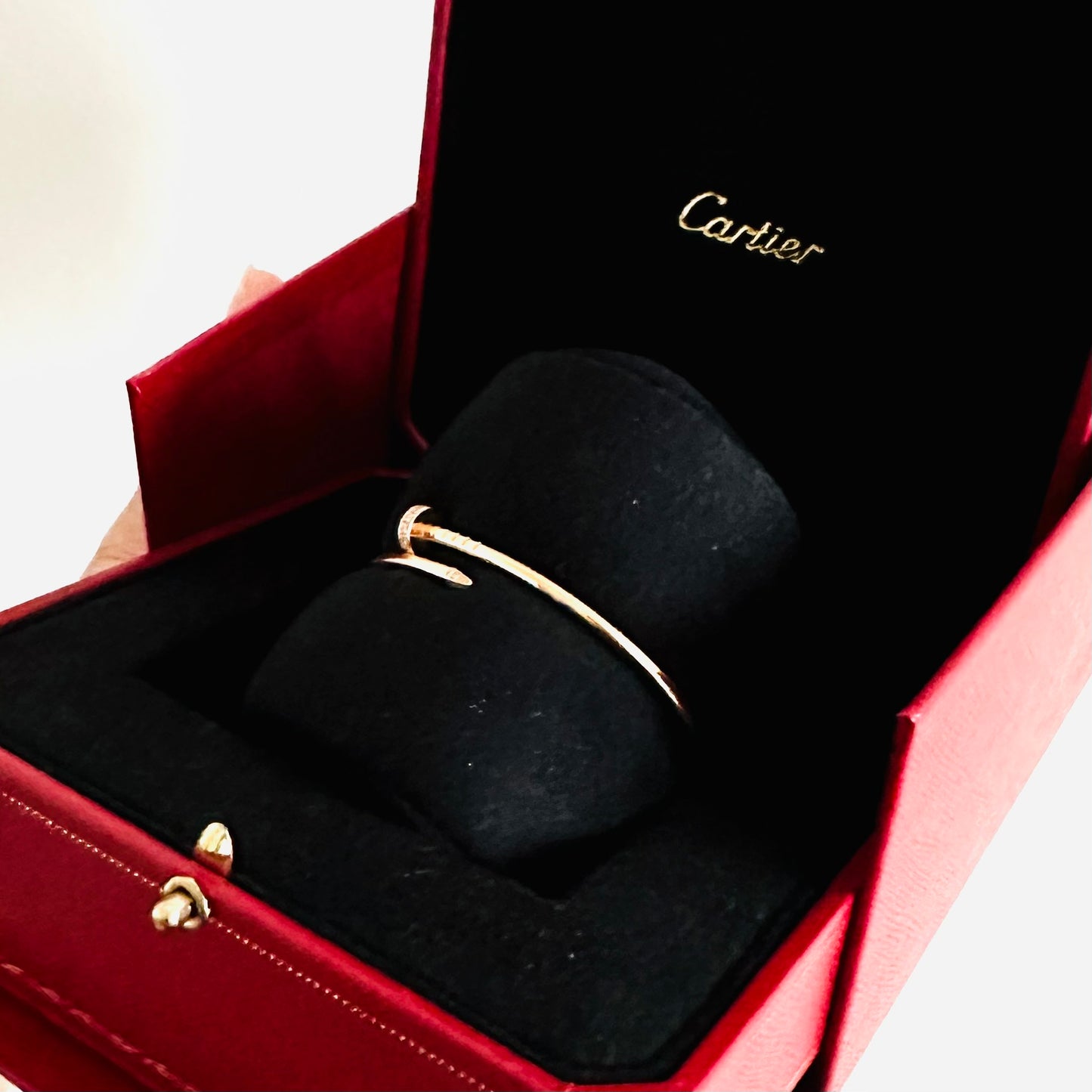 Cartier JUC Juste Un Clou Rose Pink Gold With Diamonds Small SM Slim Bracelet Bangle