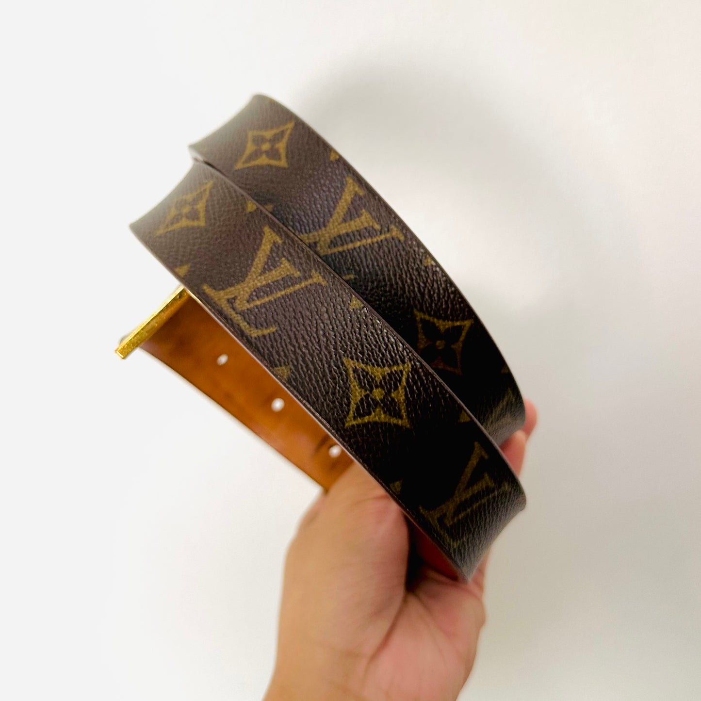 Louis Vuitton LV Monogram Logo GHW Classic Iconic 36MM Belt