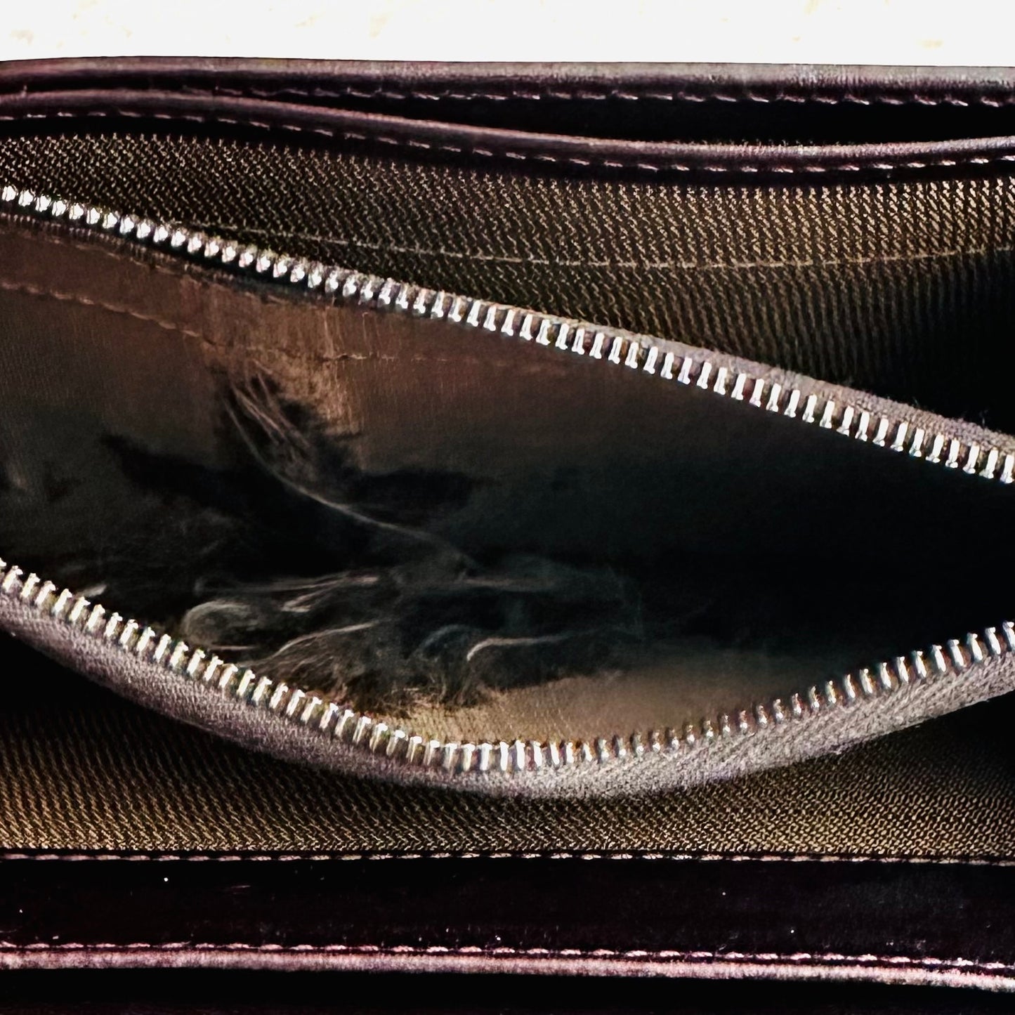 Fendi Dark Brown FF Zucca Zucchino Continental Monogram Logo Flap Long Wallet
