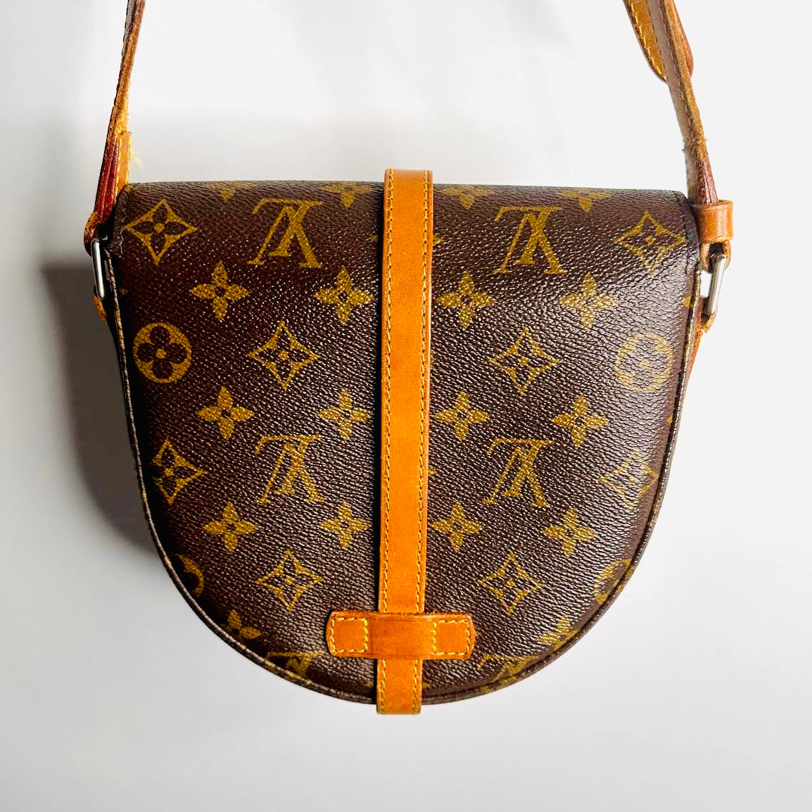 Louis Vuitton LV Monogram Logo Shanti Chantilly PM Shoulder Sling Vintage Flap Bag