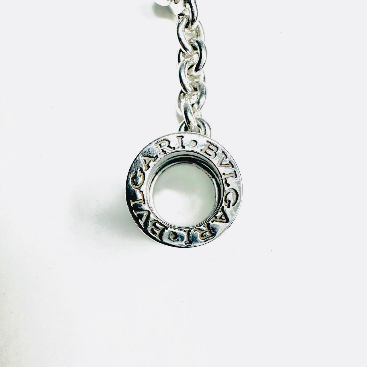 Bvlgari Bulgari B Zero Bzero 925 Sterling Silver Chain Charm Pendant Bracelet