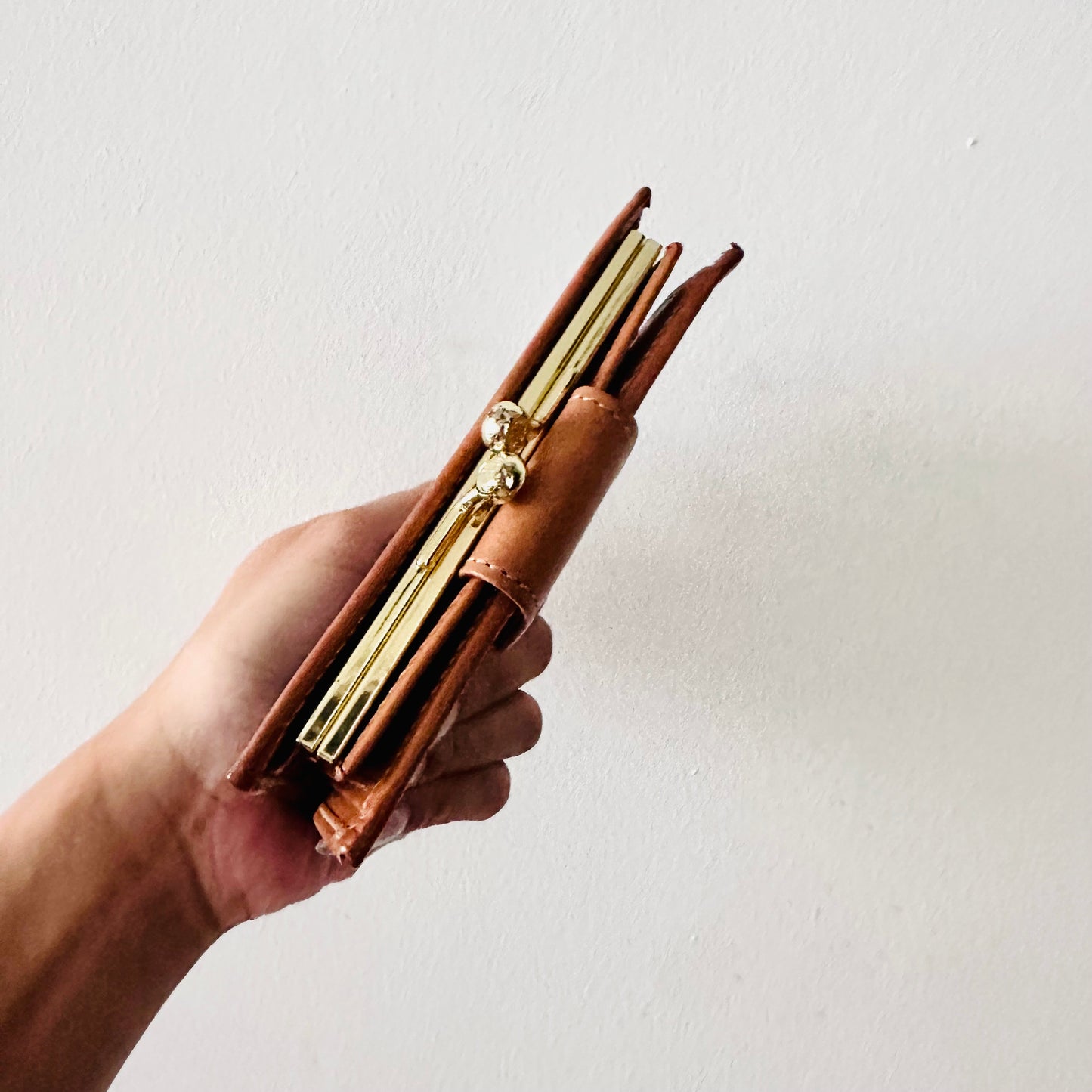 Celine Triomphe Macadam Monogram Logo GHW Flap Compact Bifold Wallet