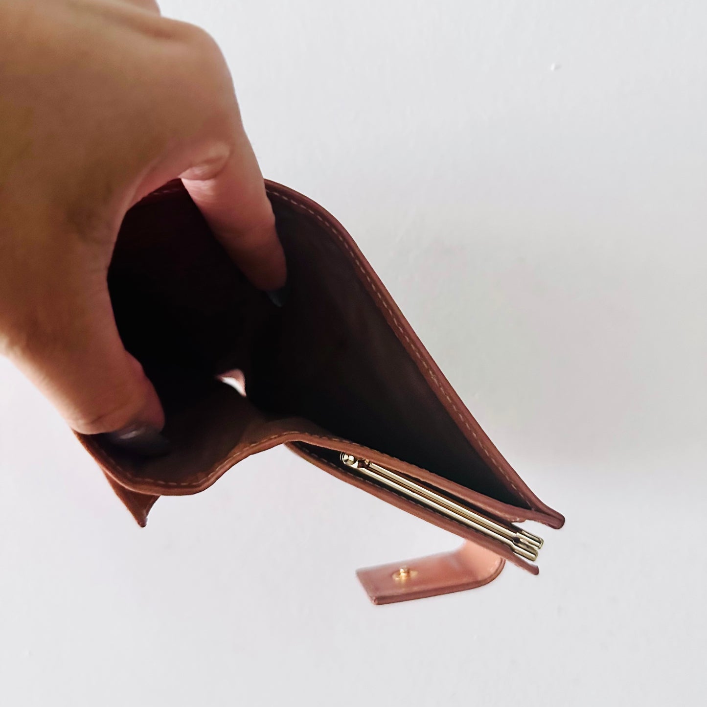 Celine Triomphe Macadam Monogram Logo GHW Flap Compact Bifold Wallet