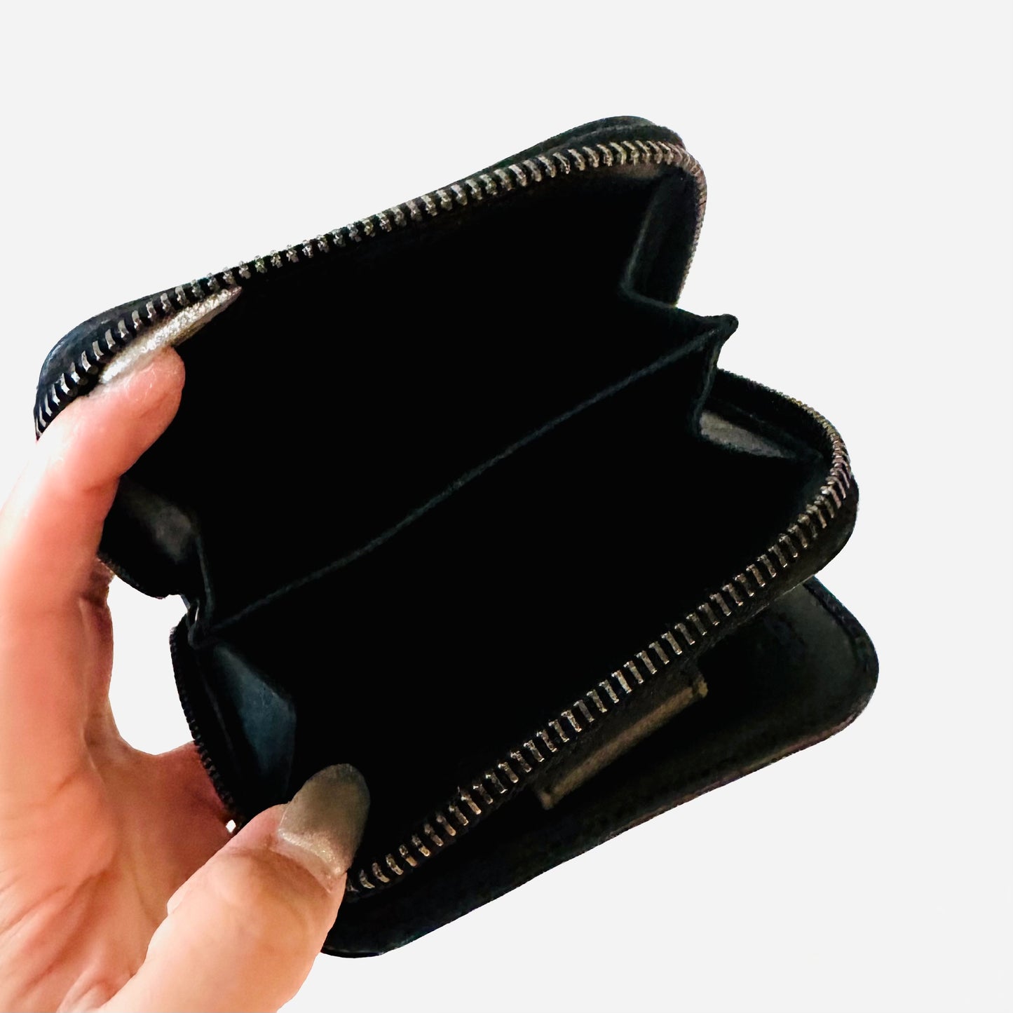 Fendi Black / Brown FF Zucchino Monogram Logo Flap Compact Bifold Wallet