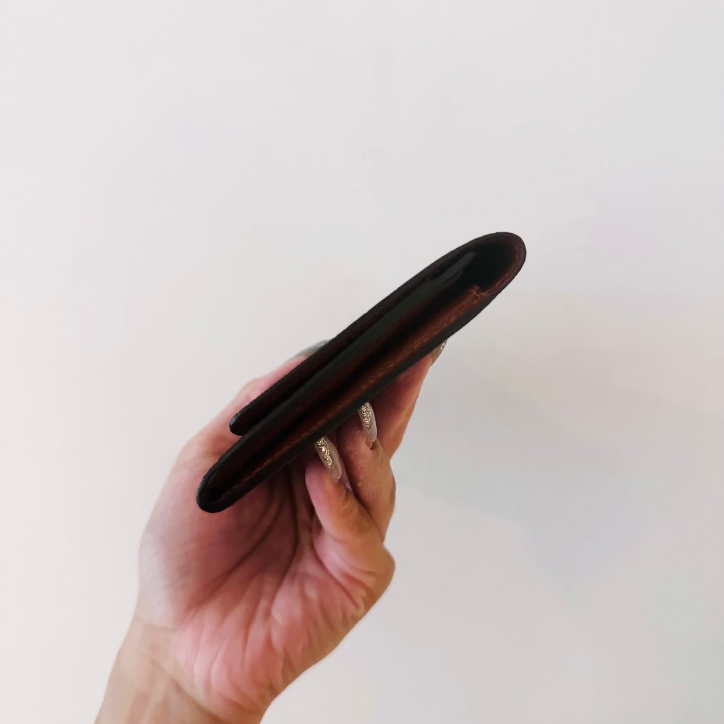 Louis Vuitton LV Monogram Logo GHW Porte Yen Flap Long Wallet