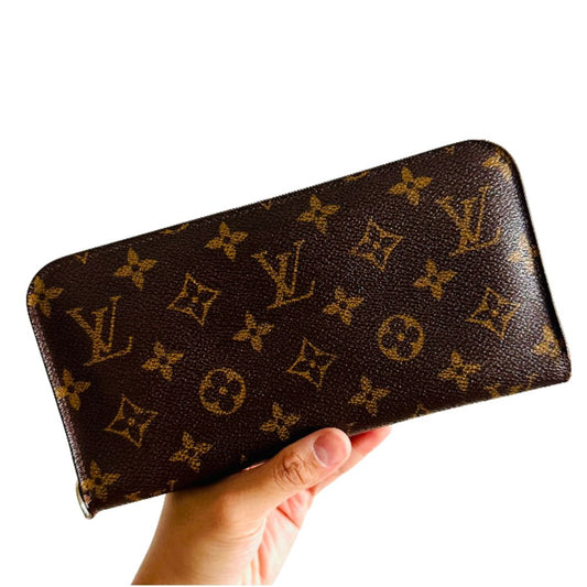 Louis Vuitton LV Insolite Monogram Logo GHW Zip Around Bifold Long Wallet