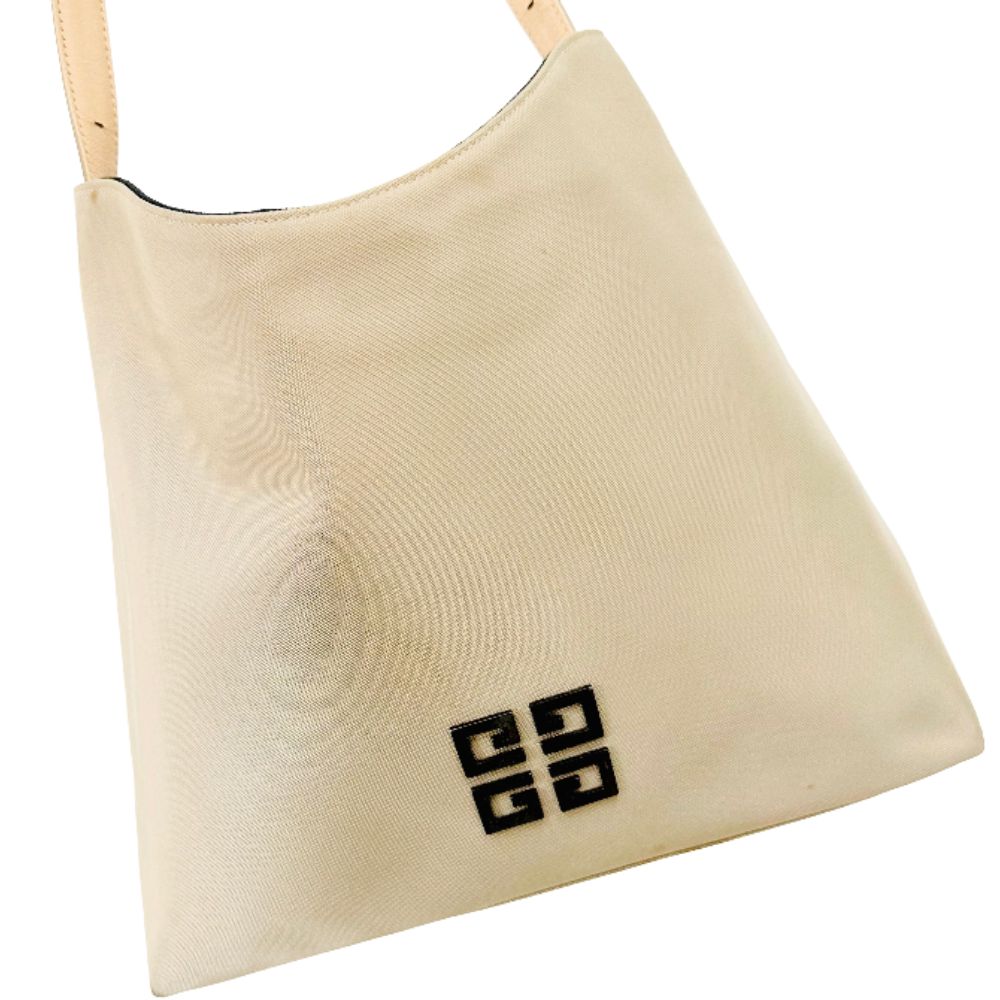 Givenchy Beige Monogram Logo Hobo Bucket Shoulder Sling Bag