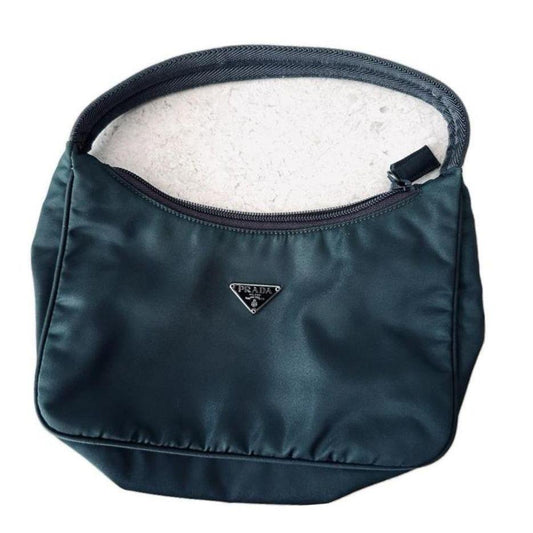 Prada Forest Green Hobo Shoulder Bag Nylon