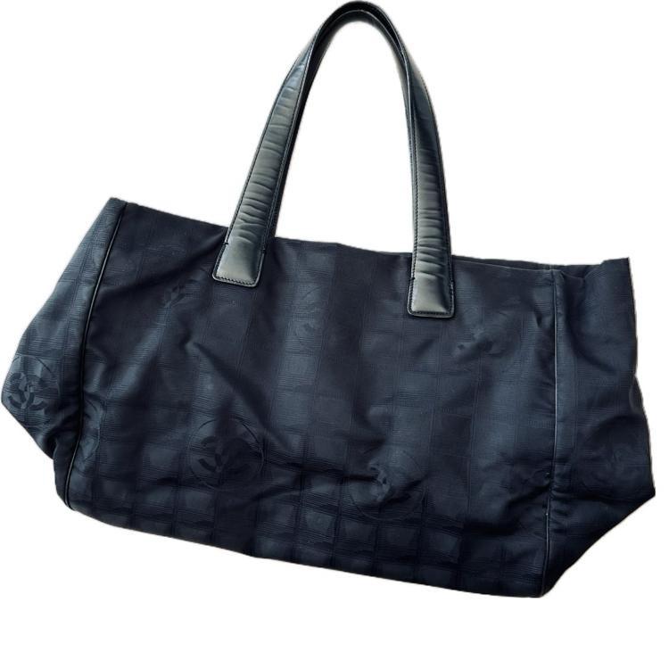 Chanel New Travel Line Large Black Tote Bag