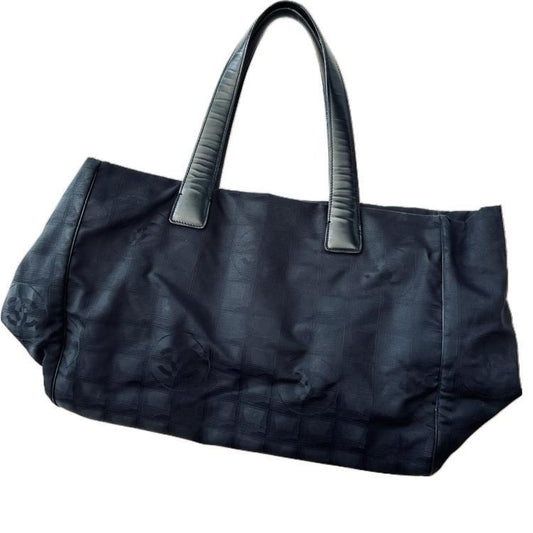 Chanel New Travel Line Large Black Tote Bag