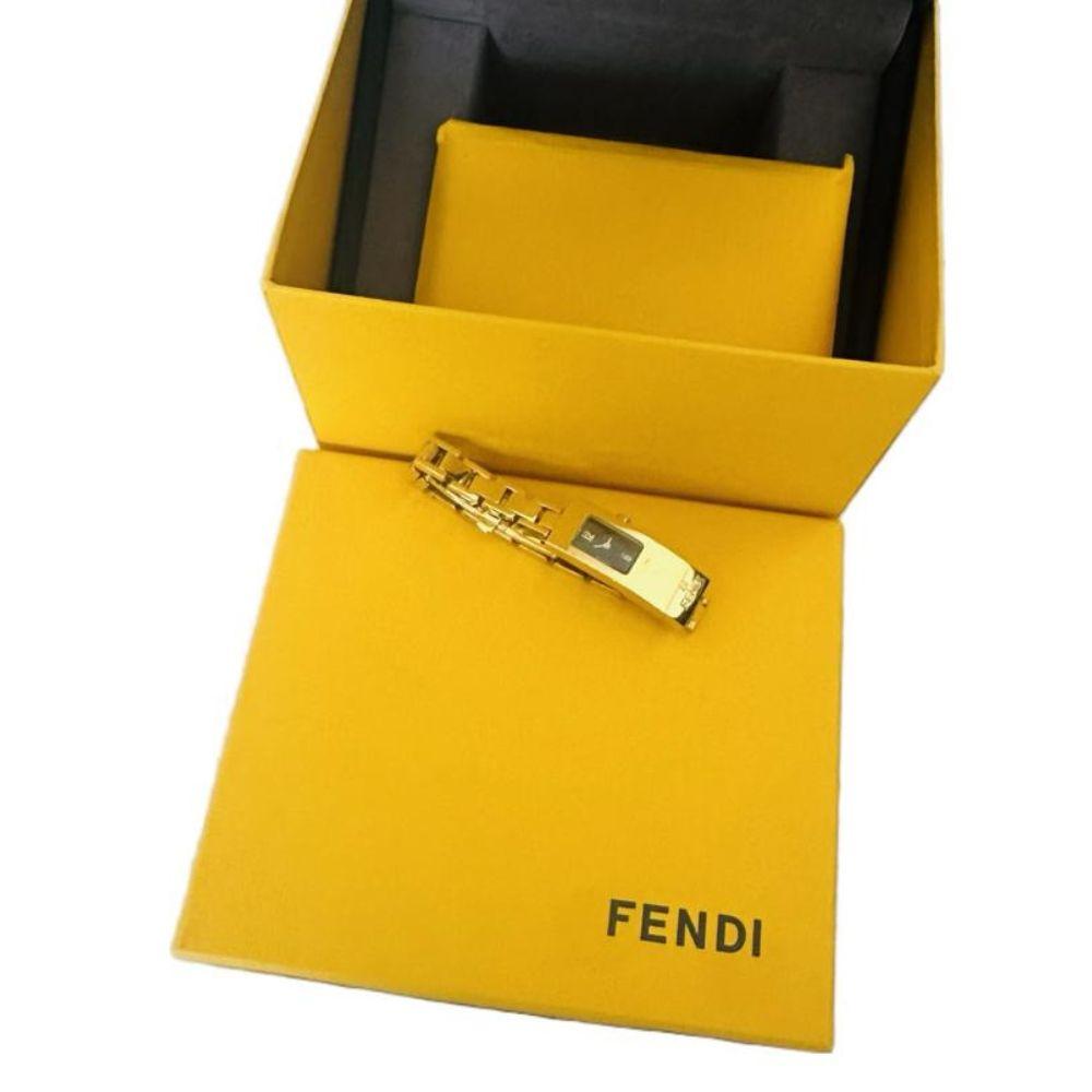 (Up to 15cm) Fendi Gold Quartz 13mm Watch