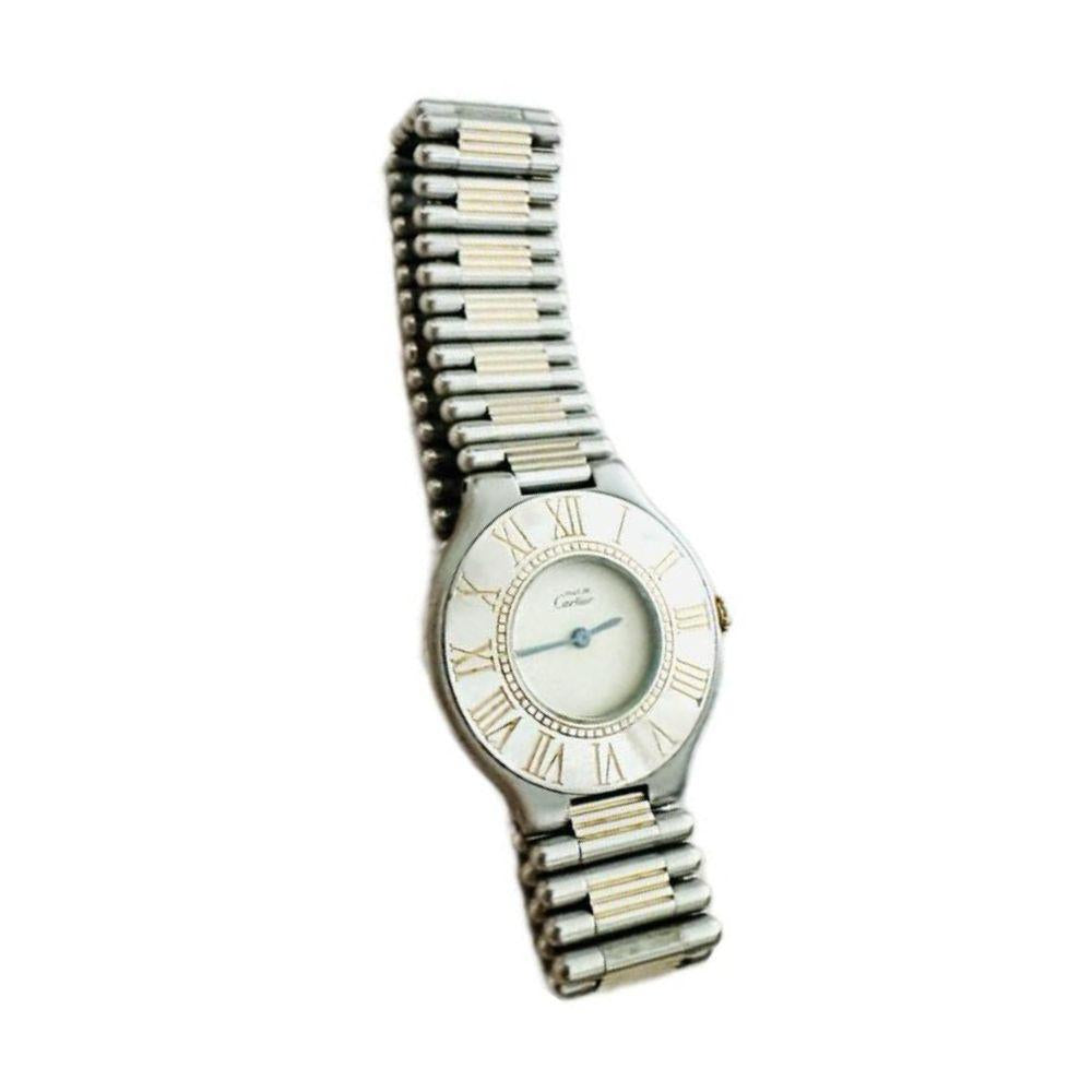 (Up to 18cm) Cartier Must 21 Two Tone Gold and Stainless Steel 31mm Watch
