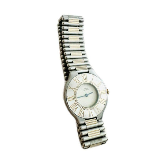 (Up to 18cm) Cartier Must 21 Two Tone Gold and Stainless Steel 31mm Watch