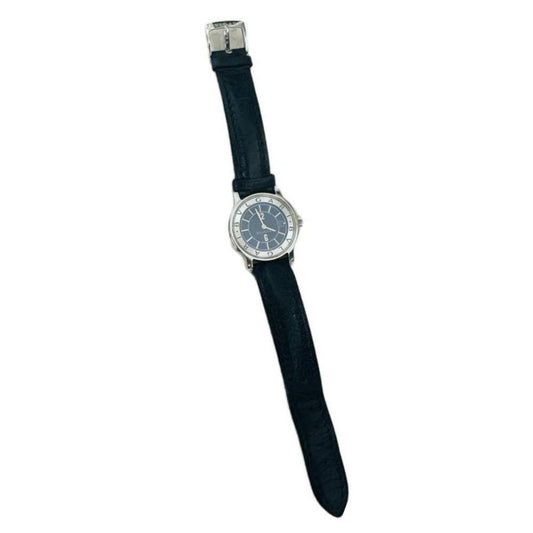 BVLGARI Solotempo Navy Blue Dial Quartz Leather Strap 28mm Watch