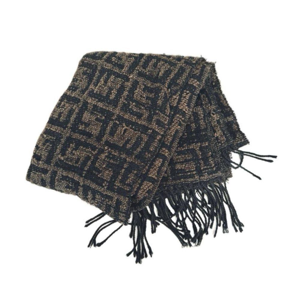 Fendi 33x160cm Acrylic FF Logo Scarf
