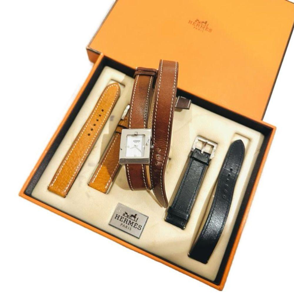 Hermes 3-in-1 Belt Double & Single Tour Watch Quartz 22mm