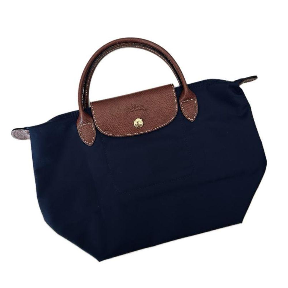 Longchamp Le Pliage Small Navy Blue Top Handle Bag