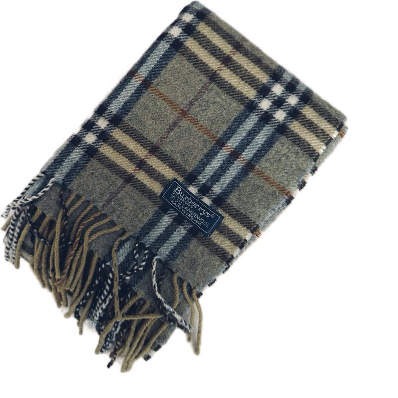 Burberry lambswool 30x132cm Checkered Scarf