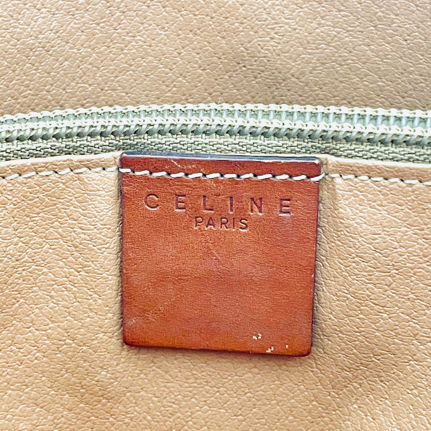 Celine Triomphe Macadam Monogram Logo Vintage Adjustable Tote Bag