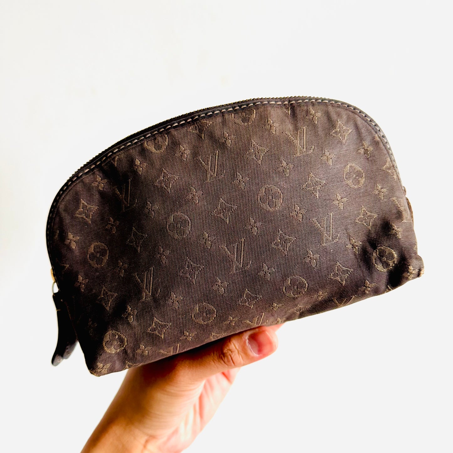 Louis Vuitton LV Idylle Monogram Logo Toiletry Cosmetic Pouch Clutch Case